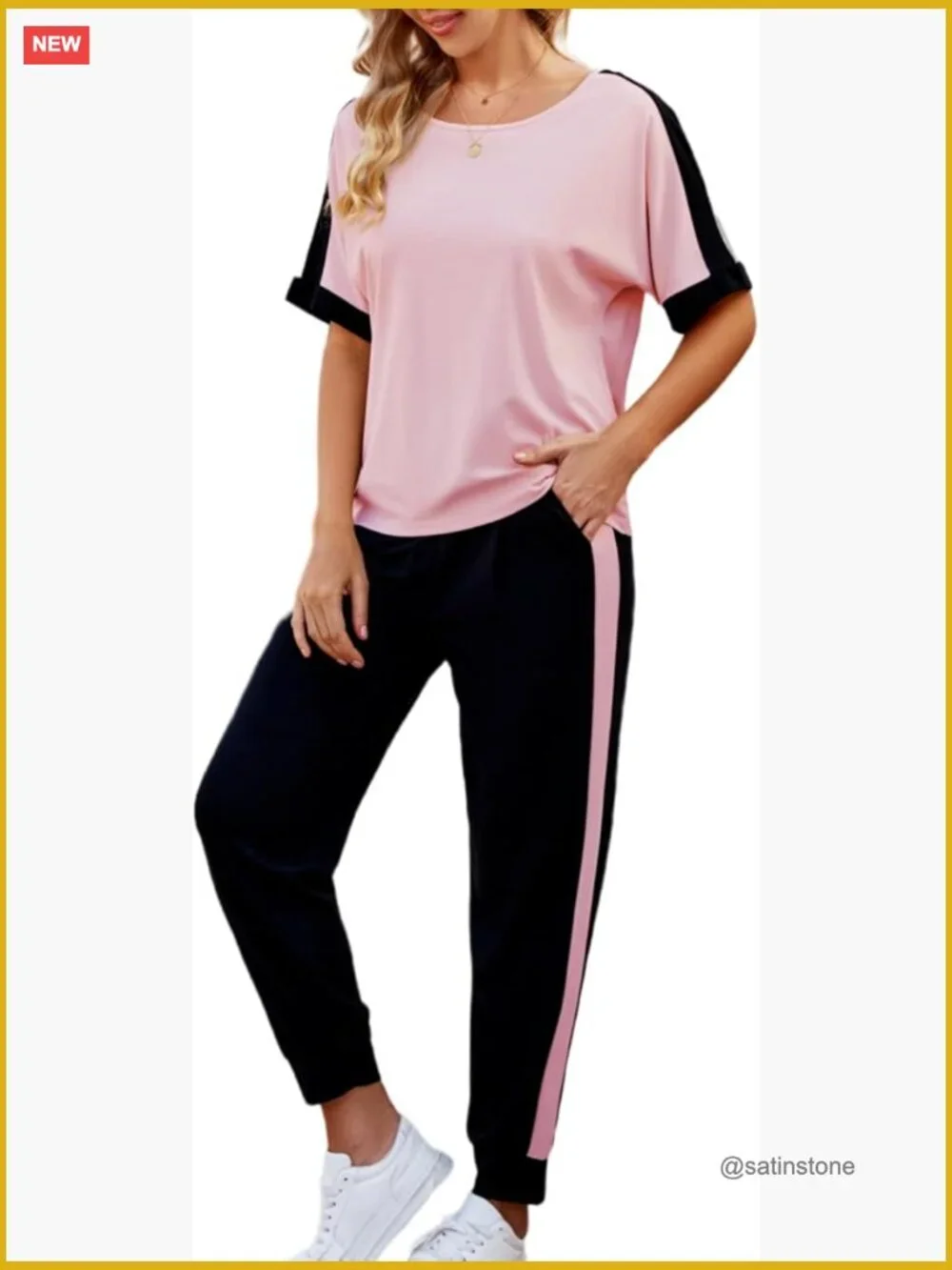 Women 2 Piece Lounge Sets Soft Sweatsuits Trendy Matching Sets